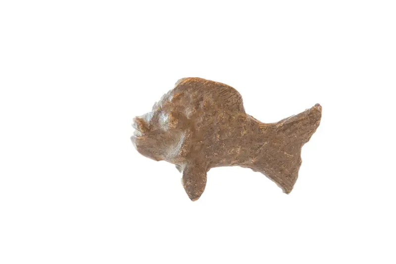 Vintage African Bronze Casting of Fish