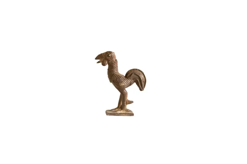 Vintage African Bronze Chicken