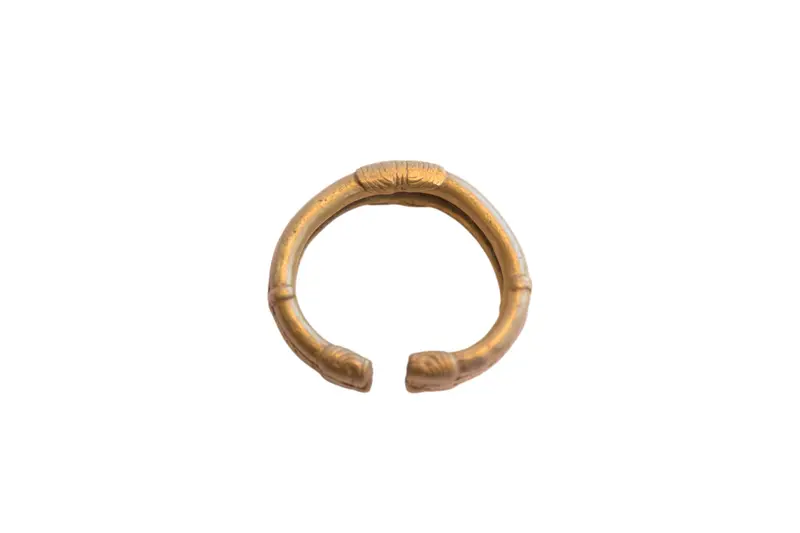 Vintage African Bronze Cuff Bracelet