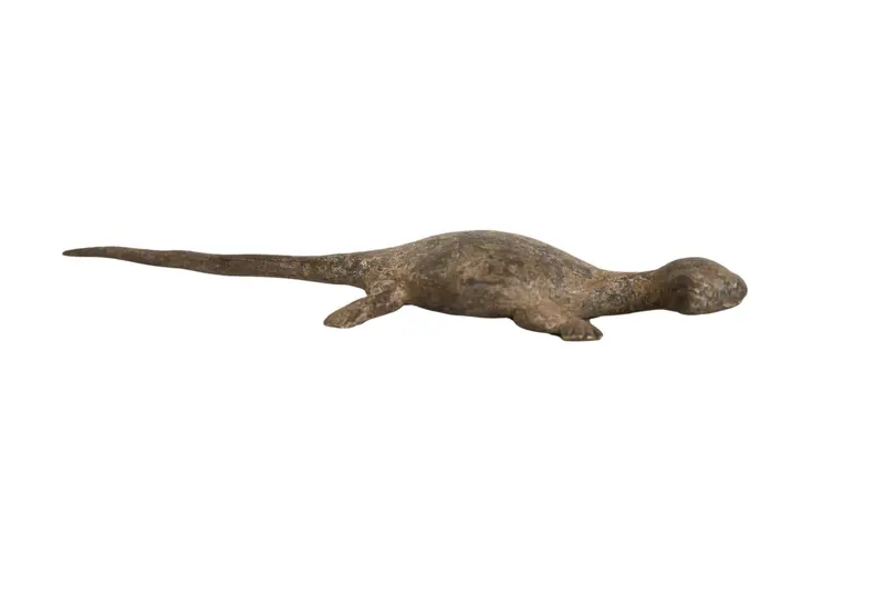 Vintage African Bronze Lizard