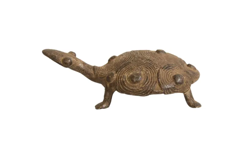 Vintage African Bronze Turtle