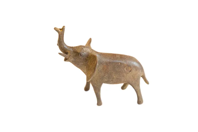 Vintage African Medium Bronze Elephant