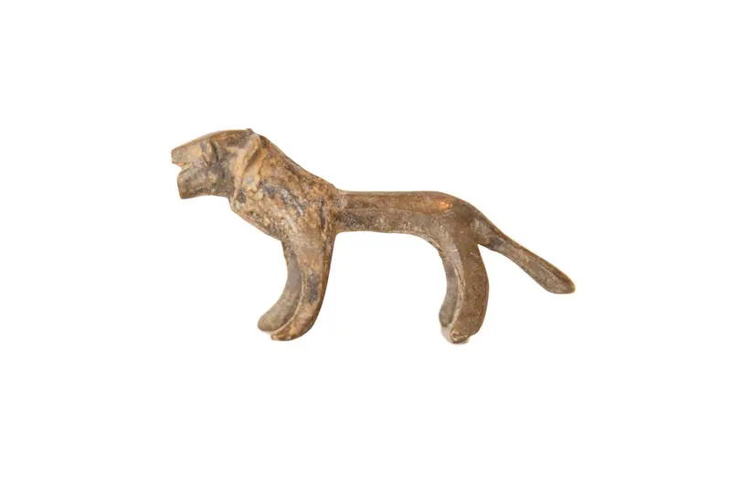 Vintage African Mini Bronze Lion