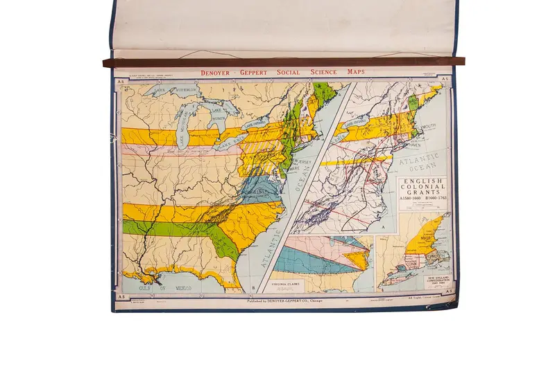 Vintage Denoyer Geppert Map