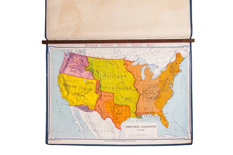 Vintage Denoyer Geppert Map
