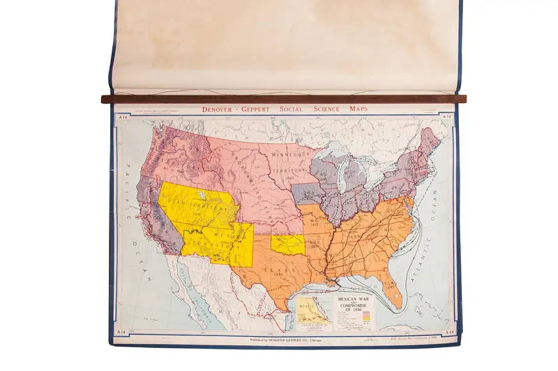 Vintage Denoyer Geppert Map