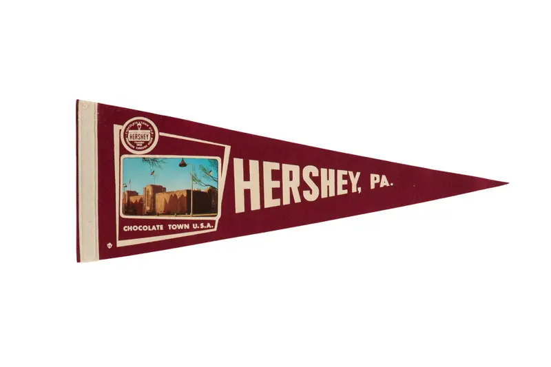 Vintage Hershey PA Felt Flag