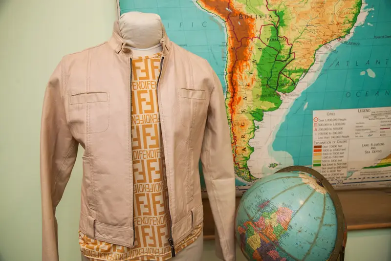 Vintage Light Pink Leather Jacket