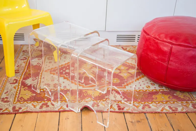 Vintage Lucite Nesting Tables