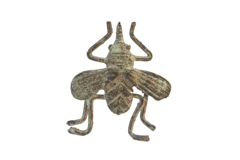 Vintage Oxidized Oversize Fly Bronze Gold Weight