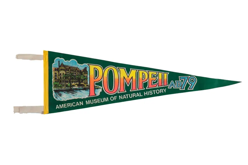 Vintage Pompeii Flag Pennant