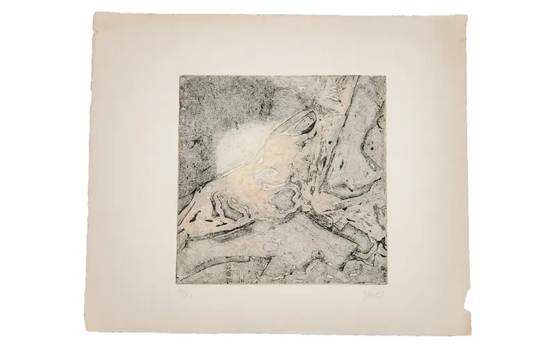 Vintage Signed Zavel Silber Etching