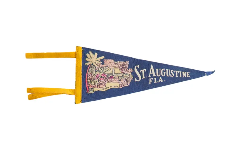 Vintage St. Augustine Felt Flag