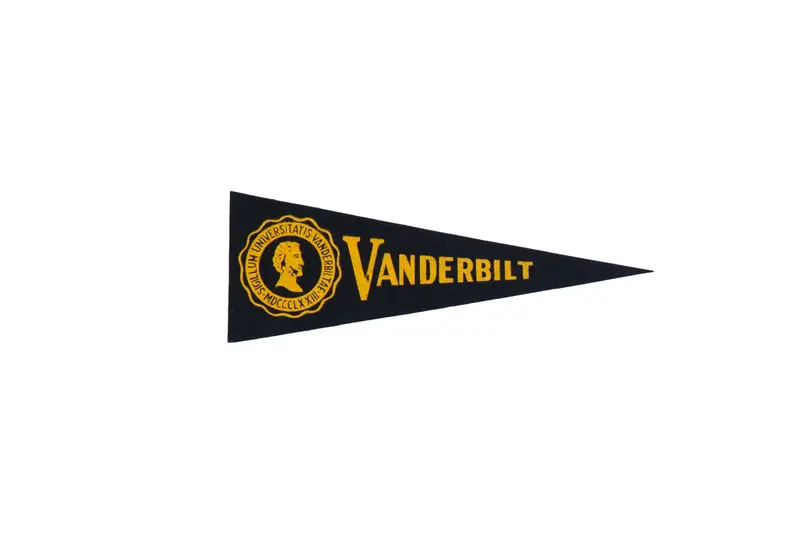 Vintage Vanderbilt Felt Flag