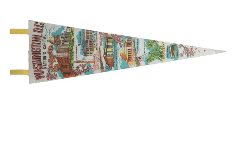 Vintage Washington, D.C. Felt Flag Pennant