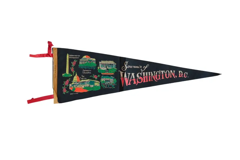 Vintage Washington DC Felt Flag Pennant