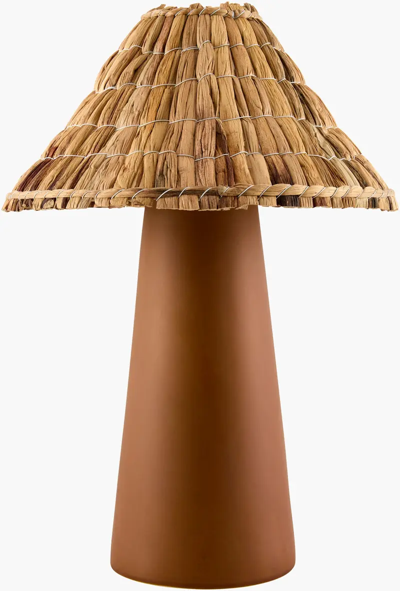 Warm Orange Traditional Table Lamp for bedside or console tables