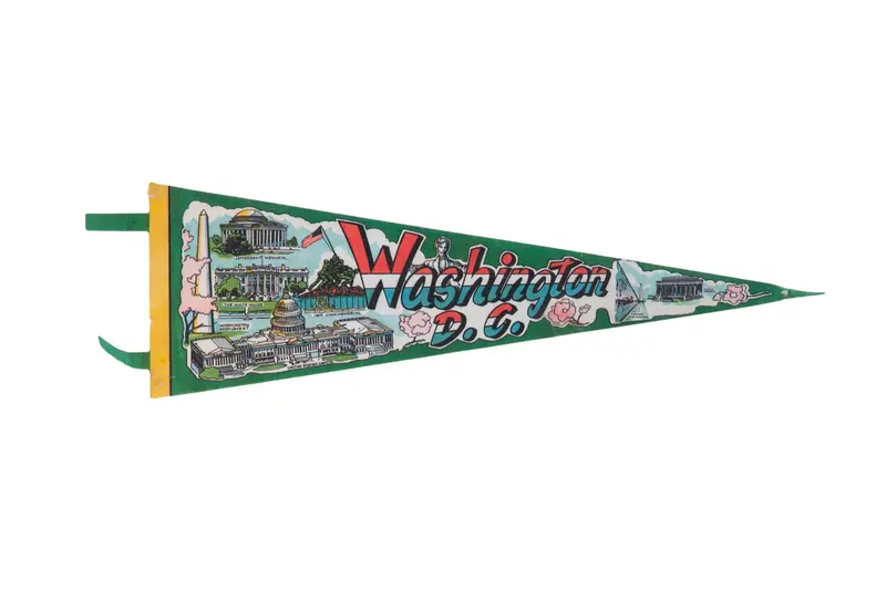 Washington D.C. Felt Flag Pennant