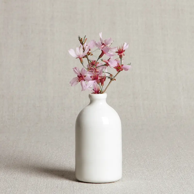 White Bud Vase