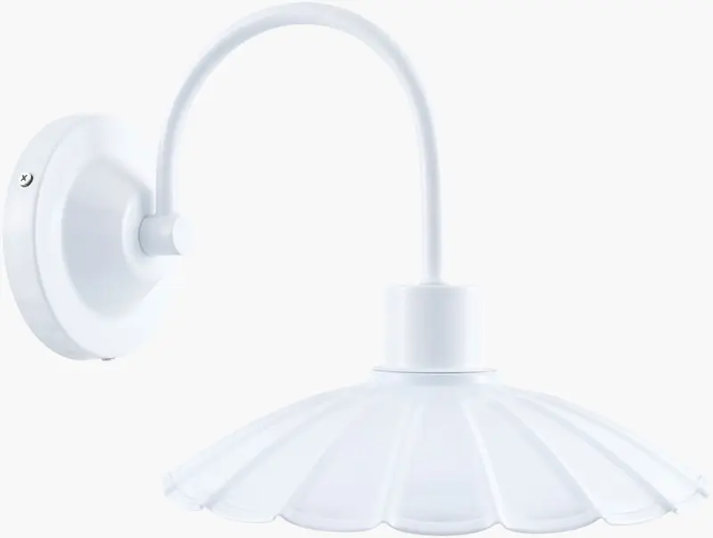 White Rustic Wall Sconce for hallway or bedroom lighting