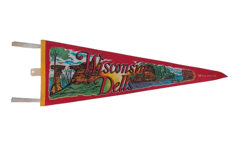 Wisconsin Dells Felt Flag Pennant